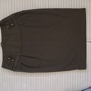 Elegant THX Thanx Collection olive green Pencil Skirt Size S